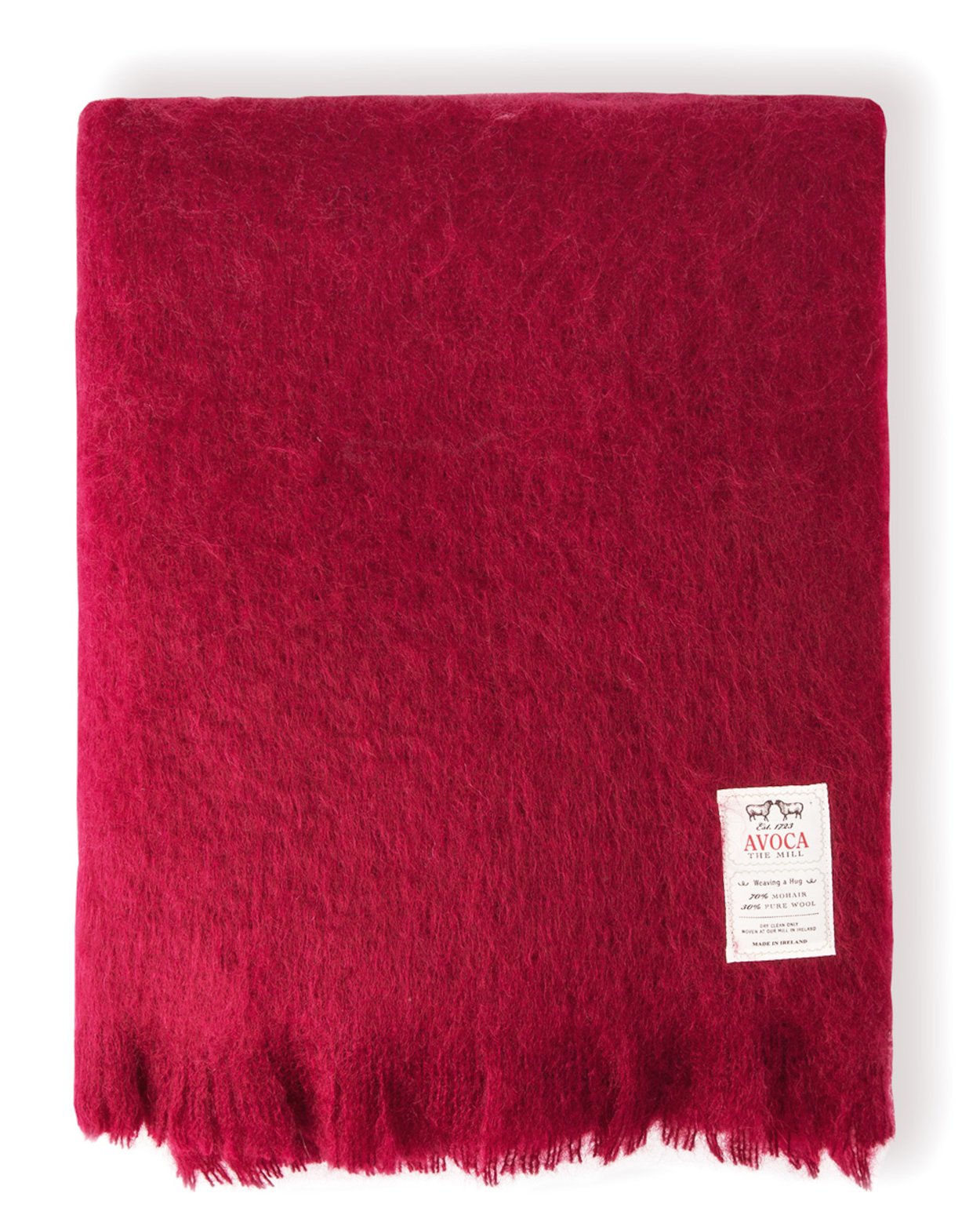 Ruby Mohair Throw